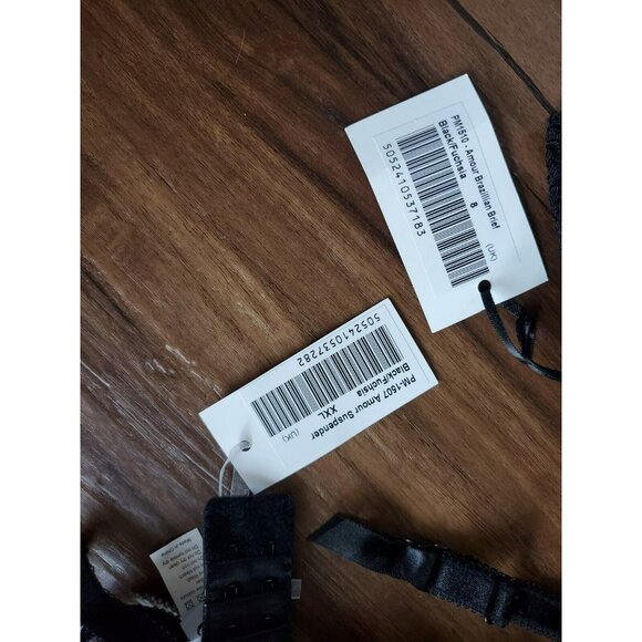 Pour Moi Unpadded Bra Fushcia Black 34gg - Picture 4 of 4